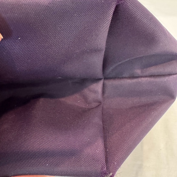 Authentic Longchamp Deep Purple Tote with Signature Leather Trim - Picture 14 of 15